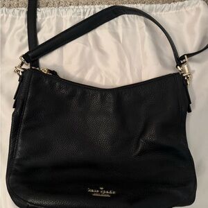 Kate Spade Black Shoulder Bag with Gold Hardware